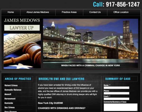 New York DWI Lawyer Landing Page